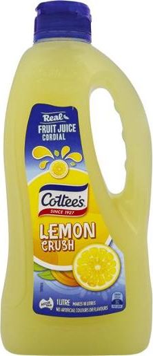 Other view of COTTEE'S LEMON CRUSH CORDIAL 1L