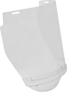 Other view of Visor with Chin Guard - Polycarbonate - Clear - Anti-Fog - 400 x 230 mm - UniSafe - VV501