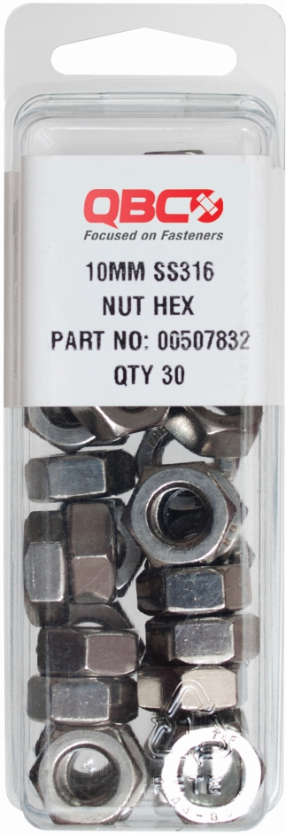 Other view of Hex Nut - 316 Stainless Steel - Metric - M8 - 00507900