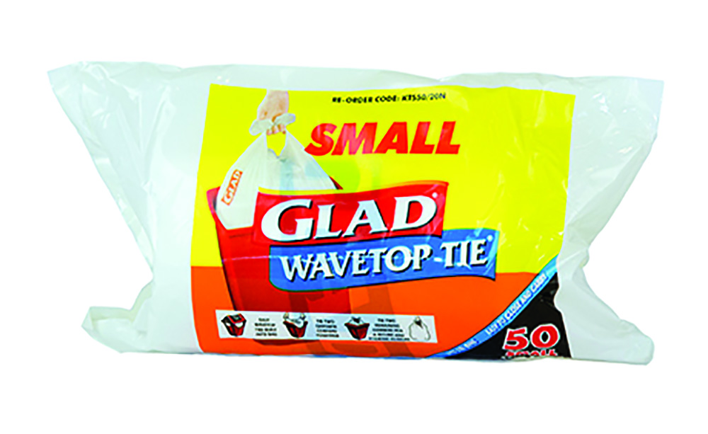 Other view of GLAD® - KTS50/20N - Kitchen Tidy Bag rolls - 18L, 48cm x 47cm,12UM - White - 50 bags/pack - CTN of 20packs