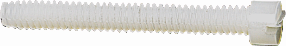 Other view of Metal Thread Screw - Cheese Head - Slotted Drive - Nylon - White - Metric - M4 x 6 mm - MS66ESM040006 - Hobson