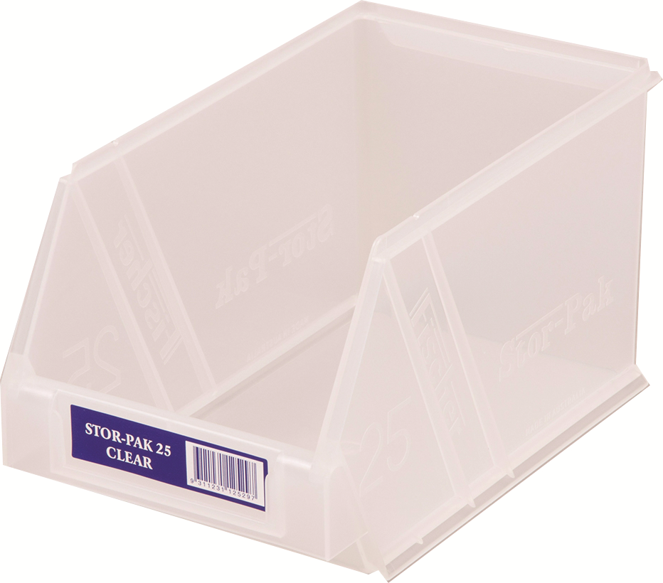 Other view of Fischer - Plastic Storage Bin - Clear - 135 x 220 x 125mm - F1H062