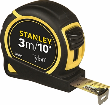 Other view of Measuring Tape with Closed Case - Short - 3 m/10 ft x 13 mm - Tylon Blade - Yellow - 0-30-686 - Stanley