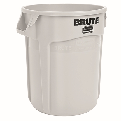 Other view of Vented Container Without Lid - Round - Plastic - White - 76 L - RFG262000 WHT - Brute® - Rubbermaid