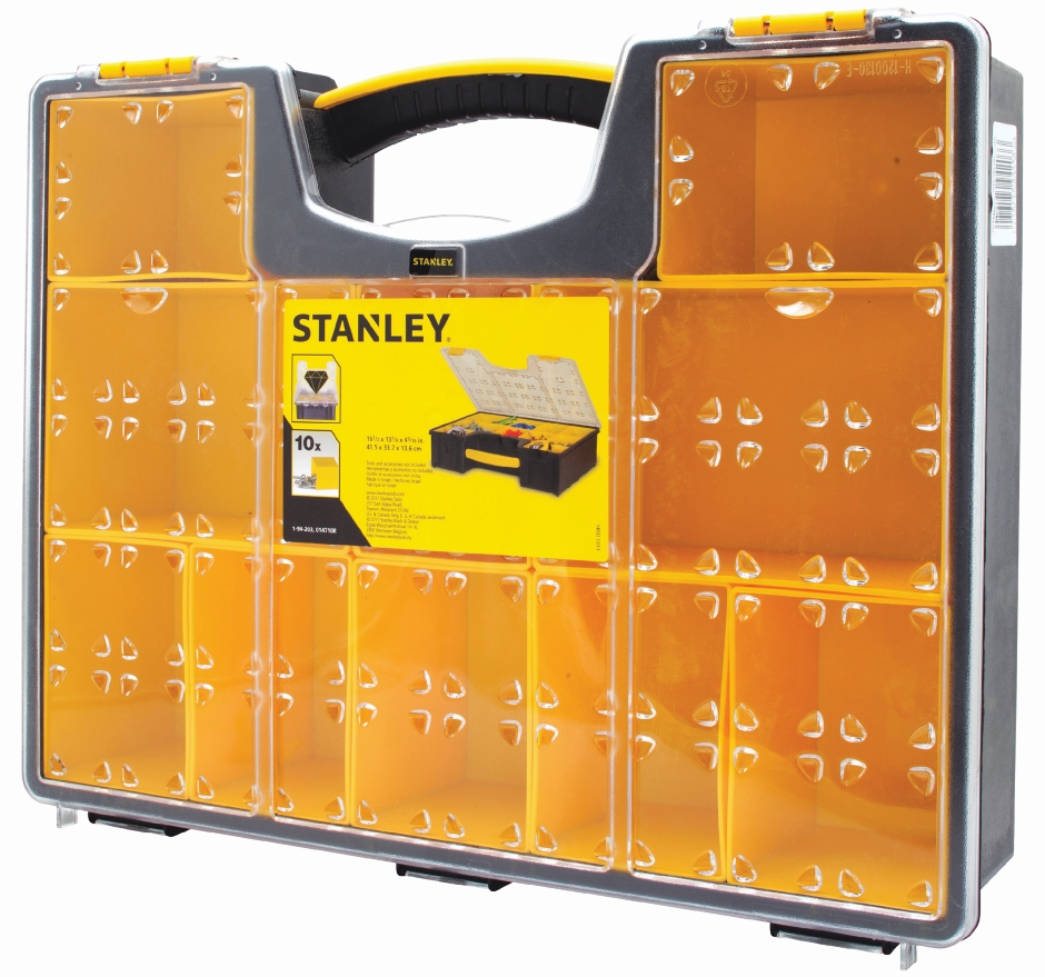 Other view of Organiser Box - Deep - 10 Compartment - Polypropylene - 425 x 335 x 105 mm - 014710R - Pro Series - Stanley