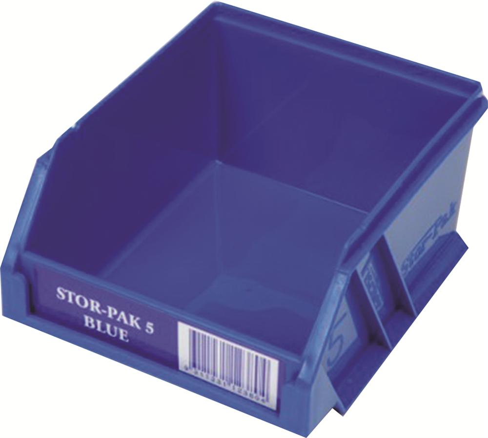 Other view of Fischer - Stor-Pak 5 - Plastic Storage Bin - Blue - 0.5L - 100mm x II5mm x 60mm