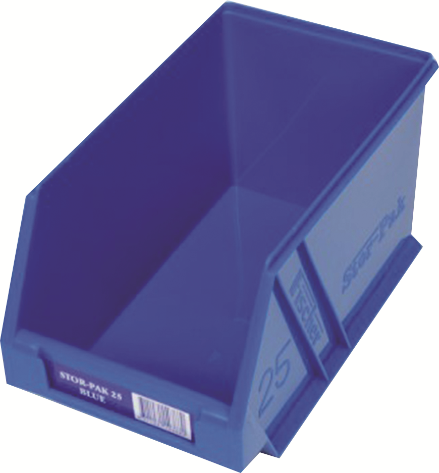 Other view of Fischer - F1H-062BL - Stor-Pak Plastic Bin - Blue - No.25