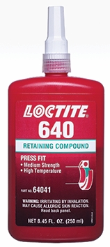 Other view of Retaining Compound - High Strength - Low Viscosity - 250 ml Bottle - 640 - Loctite