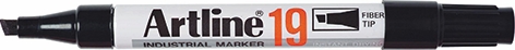 Other view of Artline 19 Industrial Permanent Marker - 2 to 5mm Chisel Tip Black