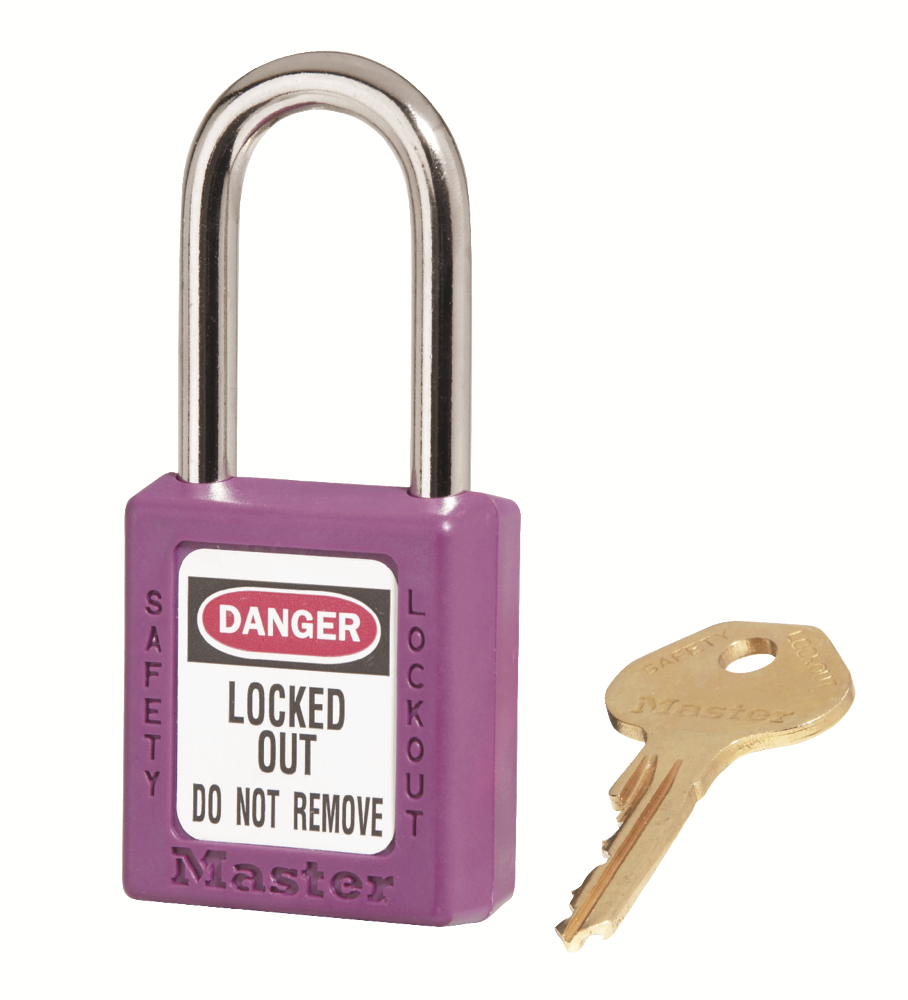 Other view of Master Lock 0410PRP Safety Lockout Padlock - Purple