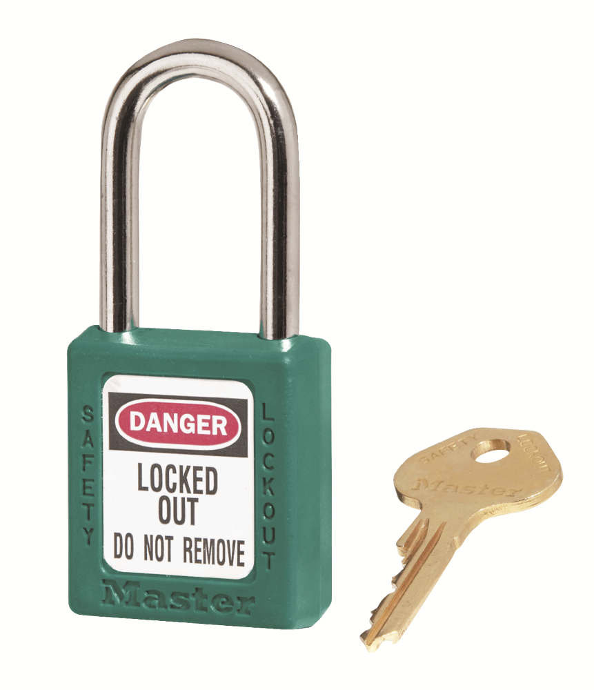 Other view of Safety Lockout Padlock - Teal - Master Lock® - 410 Series