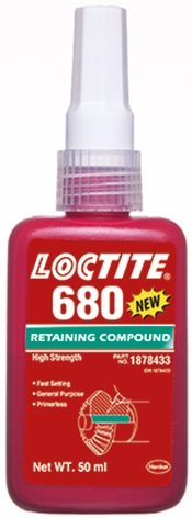 Other view of Retaining Compound - High Strength - Medium Viscosity - 250 ml Bottle - 680 - Loctite