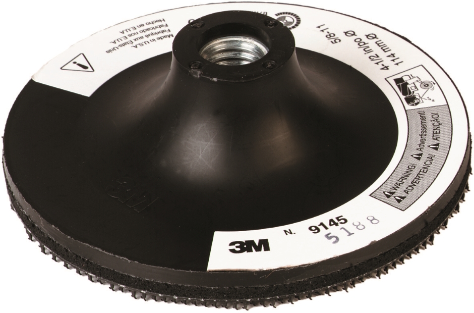 Other view of Hook & Loop Disc Pad Holder - Black - 115 x 3 mm - M14 x 2.0 INT - 9145 - Scotch-Brite™ - 3M