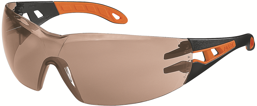 Other view of Safety Glasses - Medium Impact Protection - Black/Orange - SLT 400 Lens - uvex pheos 9192 - supravision HC-AF