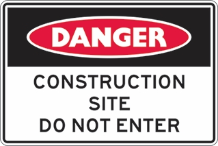 Other view of Safety Sign - Danger - Confined Space Entry By Permit Only - Polypropylene - Red/Black/White - 600 x 450 mm - Prosafe