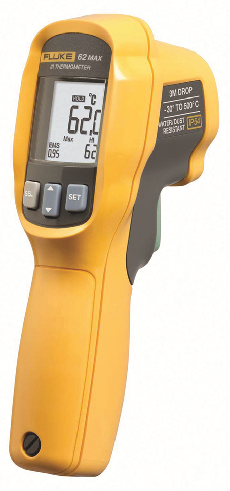 Other view of Fluke - FLU62MAX - Infrared Thermometer - Temp Range 30 °C to +500 °C