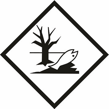 Other view of Safety Sign - Dangerous Goods Class Diamond - Enviromentally Hazardous Substance - Metal - Red On White - 270 x 270 mm - Prosafe