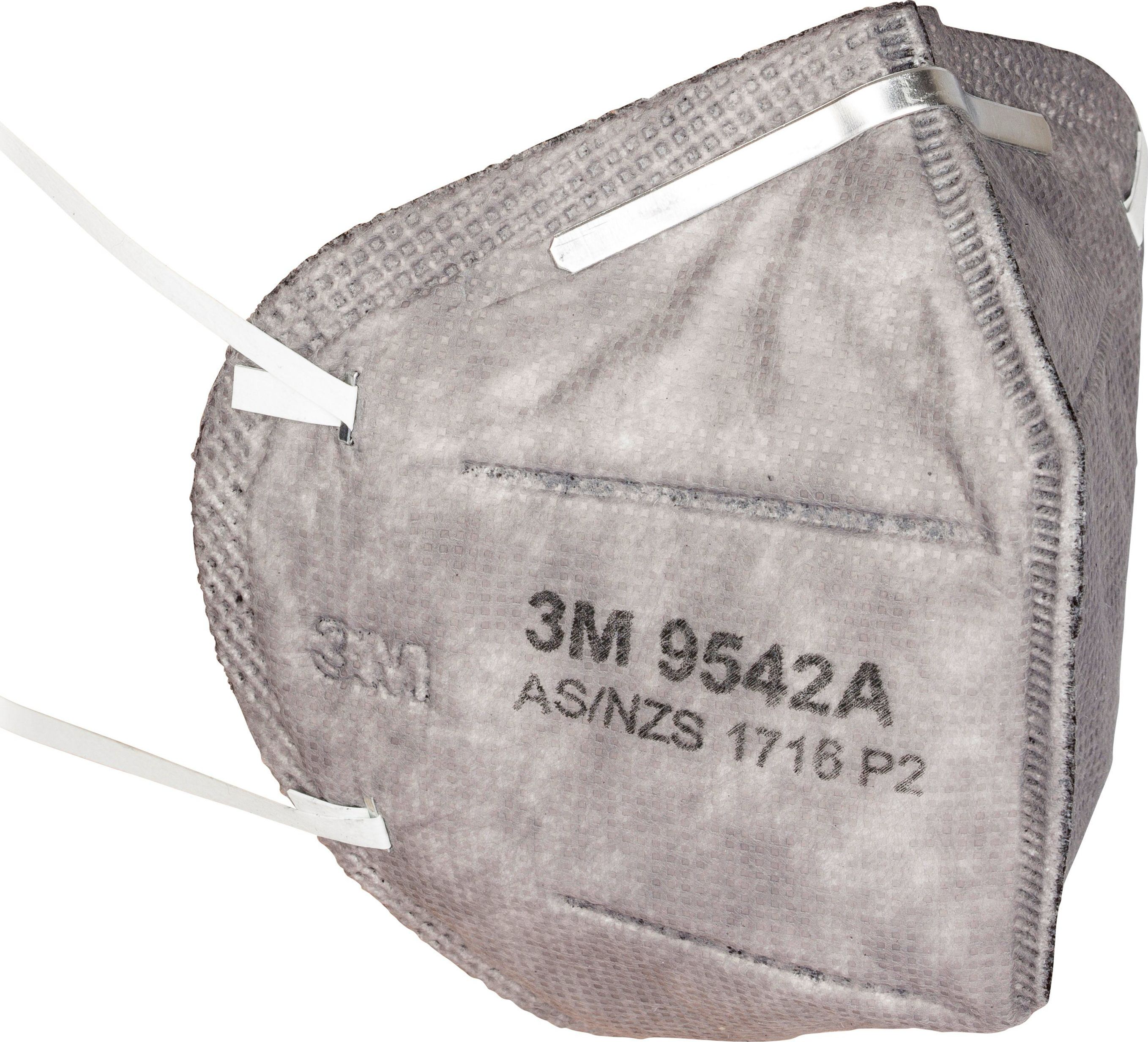 Other view of 3M™ Flat Fold Particulate Respirator 9542A, P2, with Nuisance Level* Organic Vapour Relief