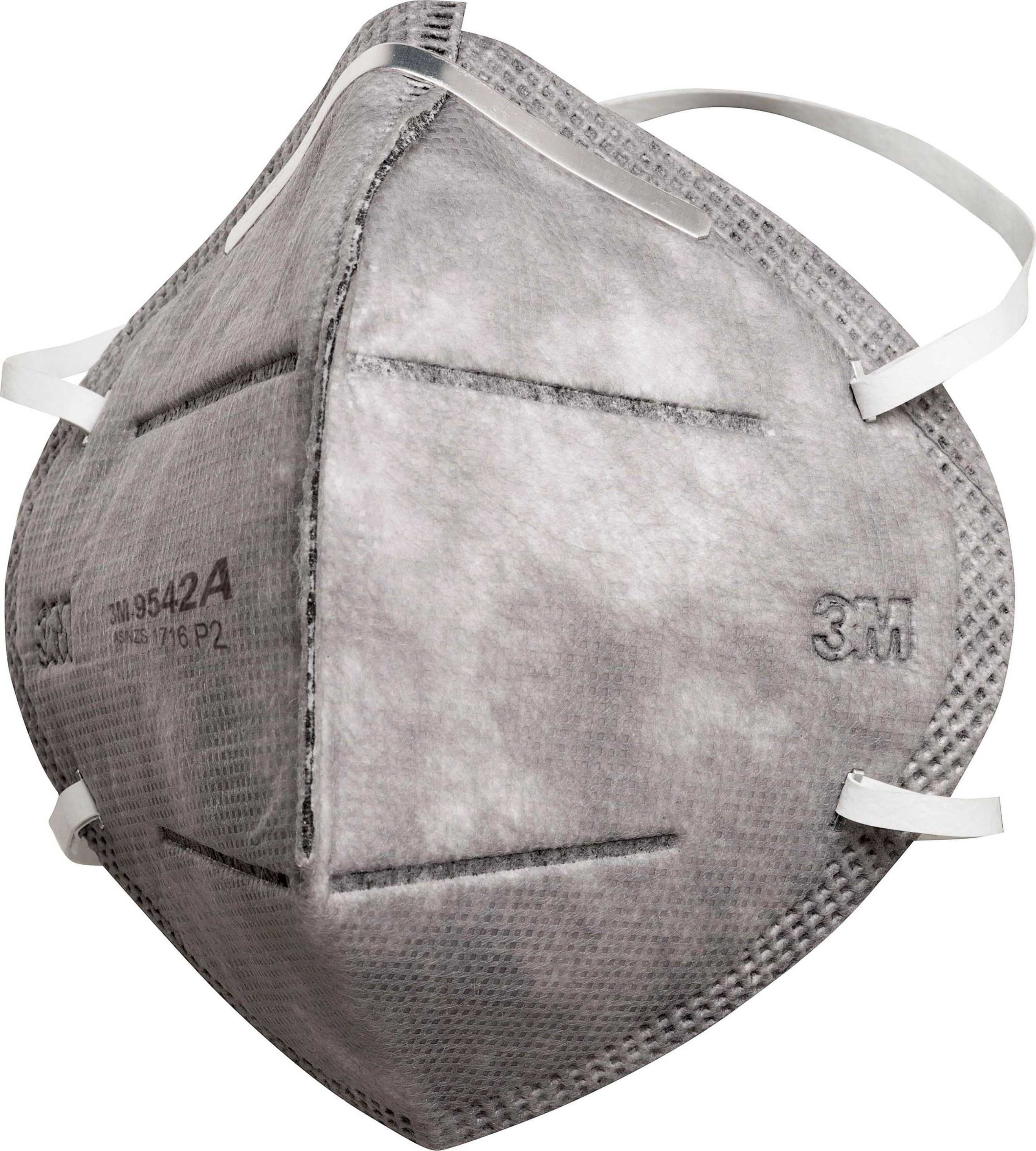 Other view of 3M™ Flat Fold Particulate Respirator 9542A, P2, with Nuisance Level* Organic Vapour Relief