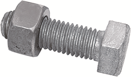 Other view of High Tensile Hex Head Bolt & Nut - Galvanised - CL4.6 - 10 x 30mm - Fasteners Warehouse