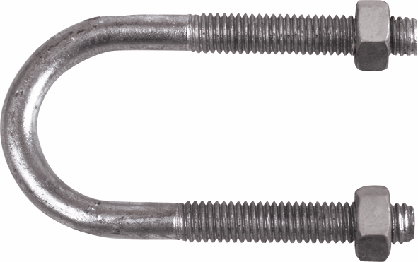 Other view of U-Bolt Kit with (2) Nuts - Round - Metric - 316 Stainless Steel - 12 x 152 x 102 mm - 90 NB - KUR16PCM120102 - Hobson