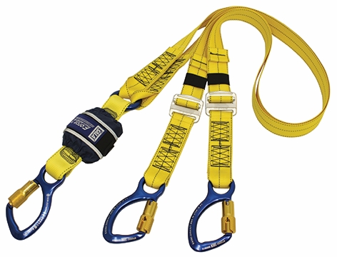 Other view of Adjustable Shock Absorbing Webbing Lanyard - Yellow - 2 m Length - Z13206161 - Force2™