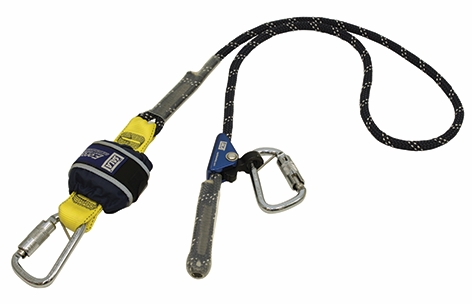 Other view of Adjustable Shock Absorbing Kernmantle Rope Lanyard - Repel™ Technology Polyester Web - 2 m Length - Z11204545CR - Force2™