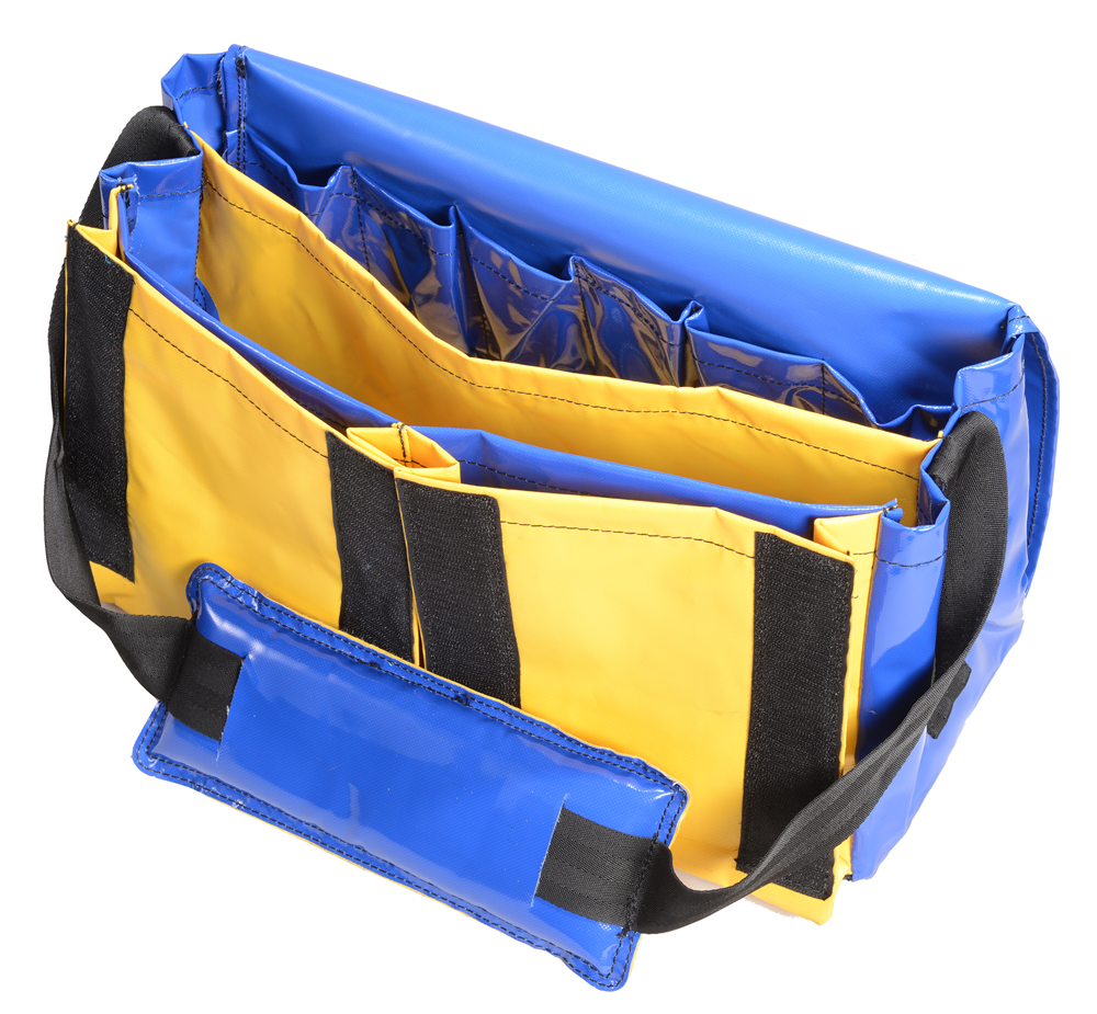 Other view of Vinyl Tool Bag - Stable Base - Yellow/Navy - JBS