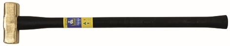 Other view of Hammer - Brass Head - Steel Core Fibreglass Handle - 4 lb - 7HBRFRH04 - Mumme Tools