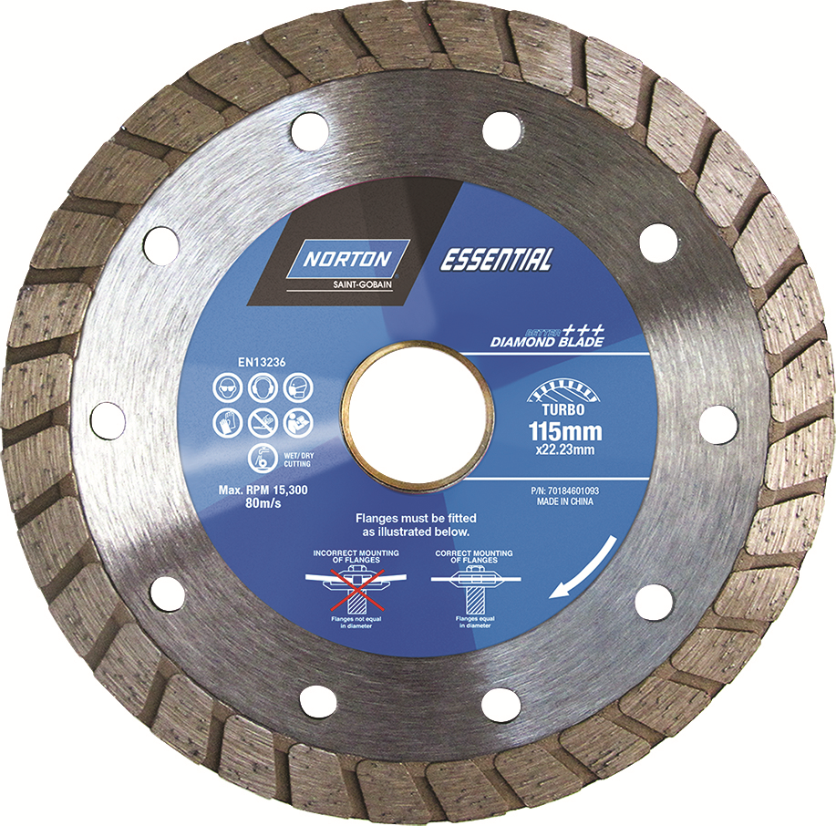 Other view of Diamond Blade - Turbo Rim - 115 x 22/20 mm - Clipper® Classic - Norton