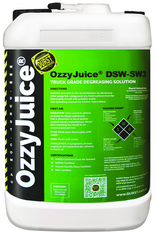 Other view of Heavy Duty Truck Grade Degreasing Solution - Clear - 20 L - Can - SW-3 - OzzyJuice® - Smart Washer