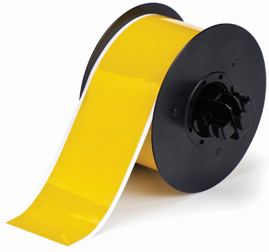 Other view of Indoor/Outdoor Label - Vinyl - Yellow - 30.48 m x 101.6 mm - B30 - Brady