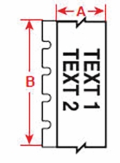 Other view of Photoluminescent Label - Polyester - Glow - 15.24 m x 28.58 mm - B30 - BradyGlo - Brady