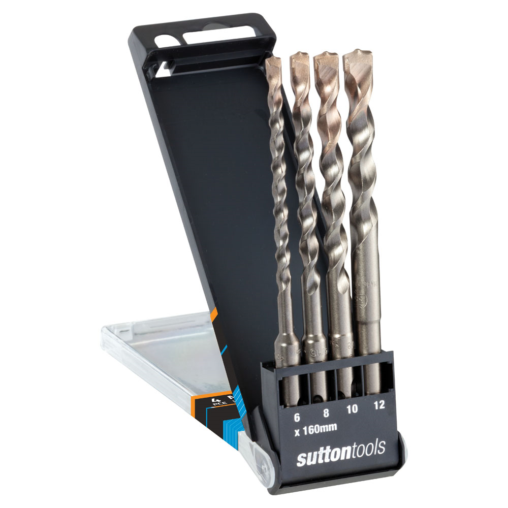 Other view of Masonry Drill - SDS Plus - Multi-fit - Twister - 4 Piece Set - Sutton Tools