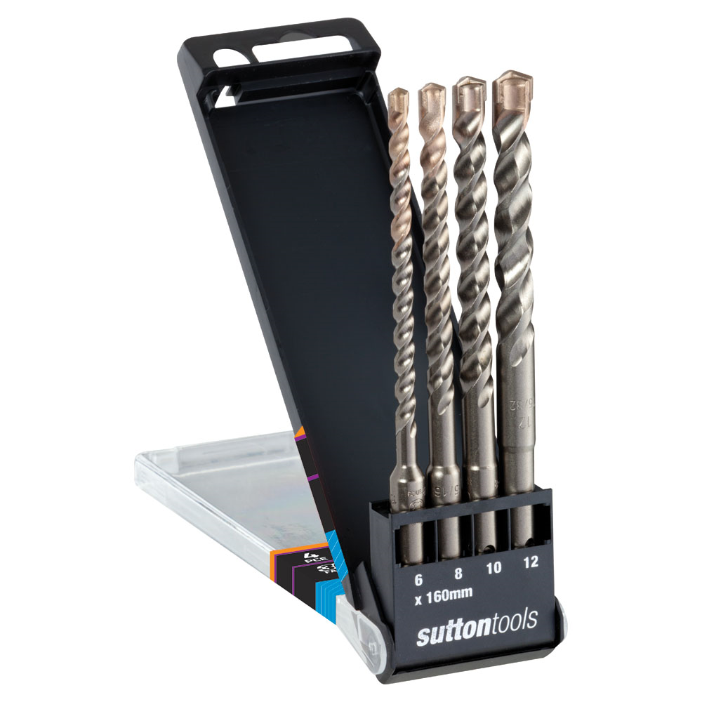 Other view of Masonry Drill - SDS Plus - Multi-fit - Booster - 4 Piece Set - Sutton Tools