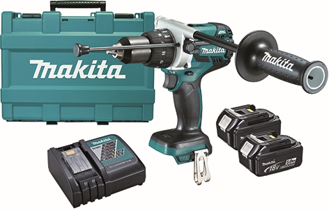 Other view of Makita DHP481RTE 18V 5.0Ah Li-ion Cordless Brushless Hammer Drill Driver Kit