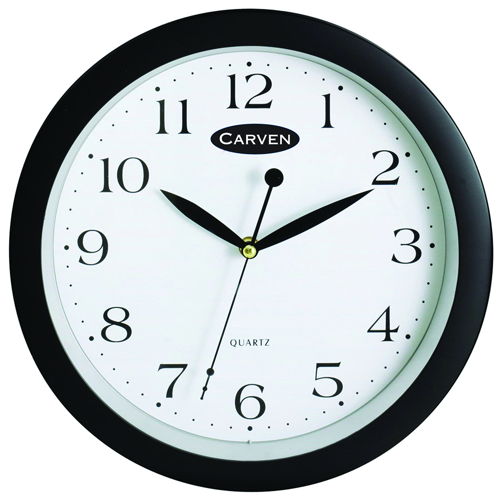 Other view of CARVEN - CLOCK 300MM BLACK FRAME - 0268250