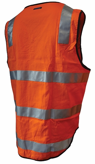 Other view of Safety Vest – Cotton – Orange – Small – WWC338 – PRIME MOVER