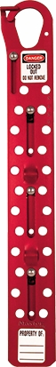 Other view of Safety Lockout Hasp - Sliding - 24 Padlock - 21 mm Inside Jaw - 9/32" Shackle - Red - S450 - Master Lock