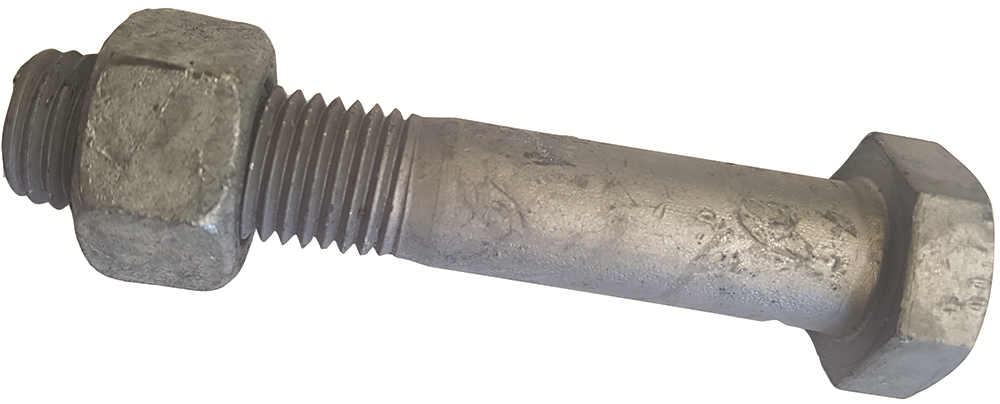 Other view of Bolt & Nut - Hex Head - Class 4.6 - Steel - Galvanized - Metric Coarse - M16 x 85 mm - 75/Pack - KBH46GCM160085 - Hobson