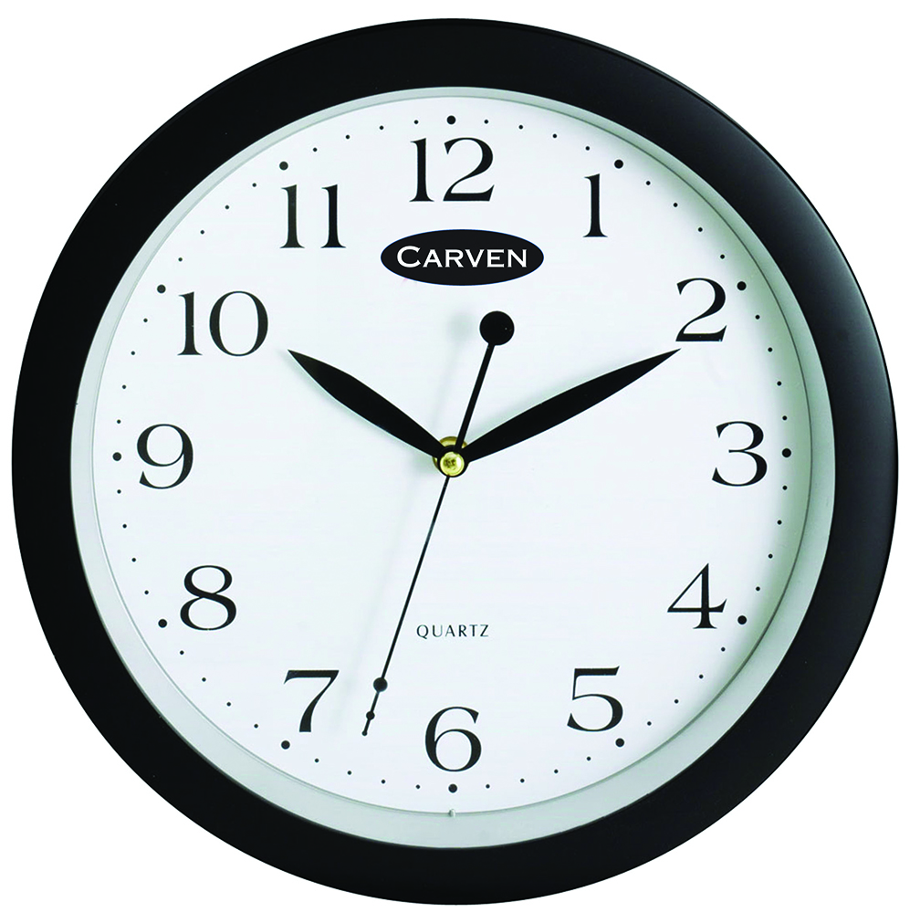 Other view of CARVEN - CLOCK 250MM BLACK FRAME - 0283320