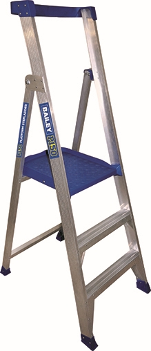 Other view of Platform Stepladder - 3 Step - Aluminium - 0.9 m - 150 kg - P150 Job Station - BAILEY