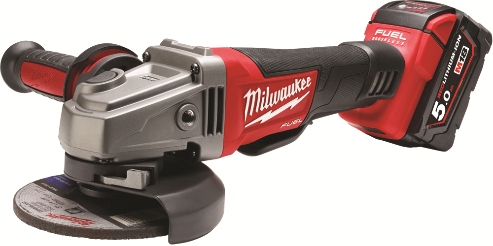 Other view of Milwaukee M18CAG125XPD-502C 18V 5.0Ah Li-ion Cordless Fuel Brushless 125mm Angle Grinder Kit