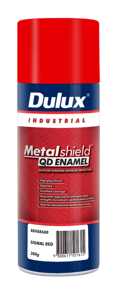 Other view of Metalshield Quick Dry Spray Paint - Gloss - Signal Red - 300g Aerosol - Dulux