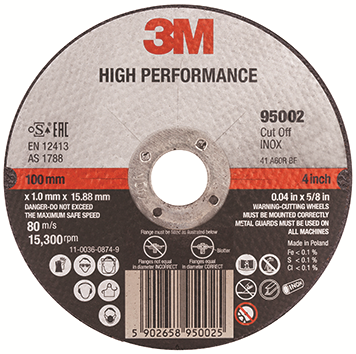 Other view of 3M - XA009104424 - Flat Cut Out Wheel - Stainless Steel 125 x 1.6 x 22mm