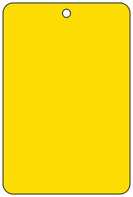 Other view of Blank Tag - Yellow - 5.91" x 3.94" - 3043909 - Prosafe - (10/Pack)