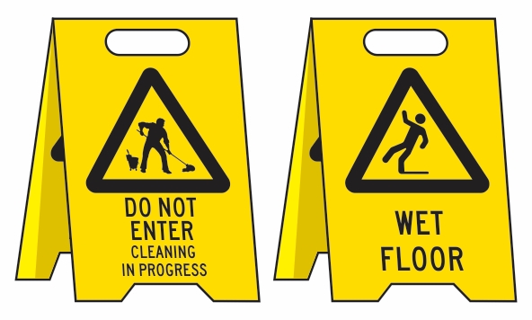 Other view of Floor Stand - Do Not Enter/Wet Floor - Corflute - Yellow - 300 x 510 mm - 3071058 - Prosafe