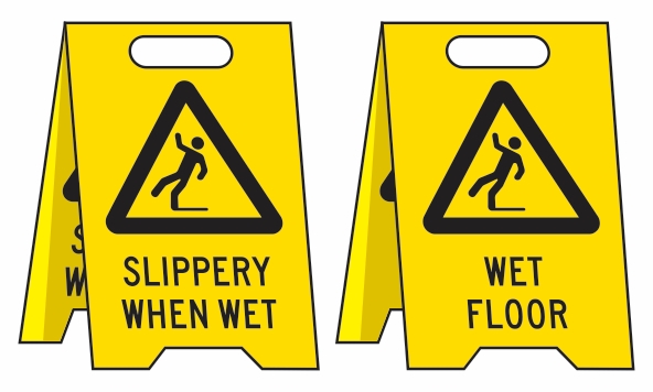 Other view of Floor Stand - Slippery When Wet/Wet Floor - Corflute - Yellow - 300 x 510 mm - 3071177 - Prosafe