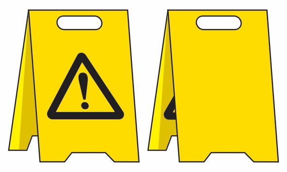 Other view of Floor Stand - Warning Picto - Corflute - Yellow - 300 x 510 mm - 3071211 - Prosafe