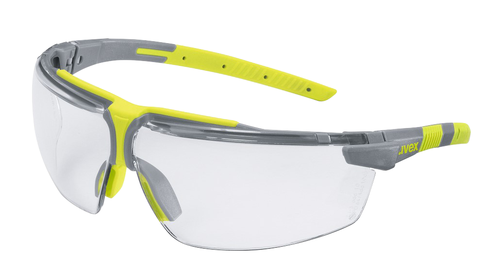 Other view of Uvex - i-3 add - Spectacles -2- Clear HCAF Lens - Grey/Lime Frame